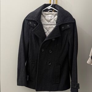 Calvin Klein wool Peacoat for women size 6 with hood